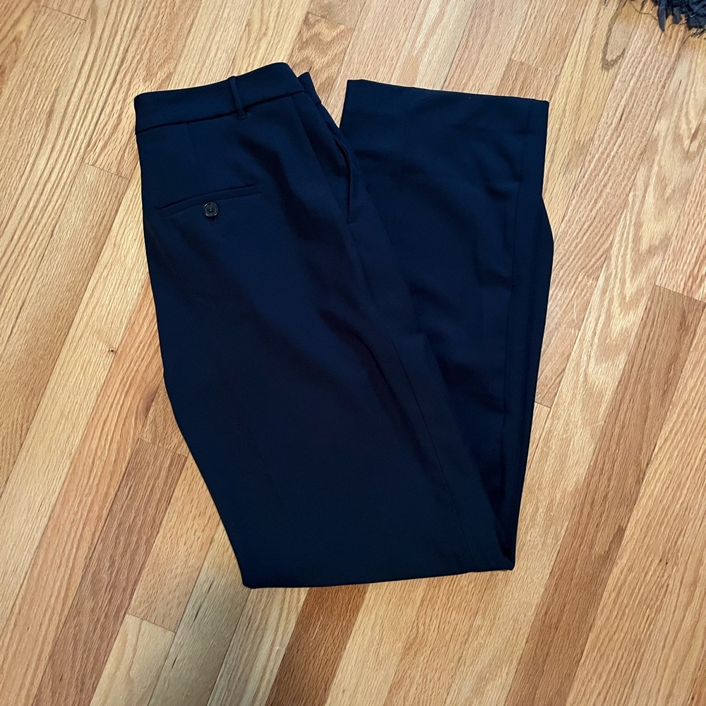 Banana Republic Navy Sculpted Stretch Pants